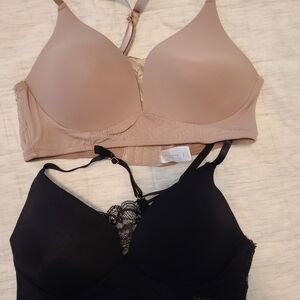Two Danskin Racerback Wireless Bras 36C